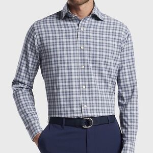 Peter Millar CROWN CRAFTED MEN'S CARTER NATURAL TOUCH SPORT SHIRT